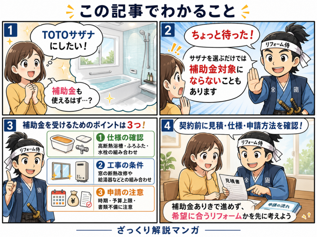 この記事で分かることを解説した漫画
